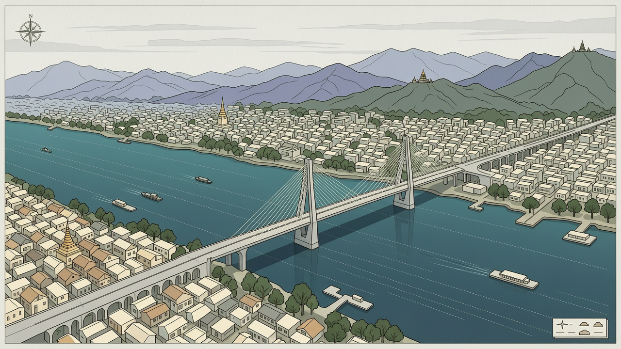 老挝泰国推进琅勃拉邦湄公河大桥建设